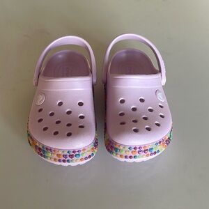 Crocs BNWOT Jeweled Pink Size c10